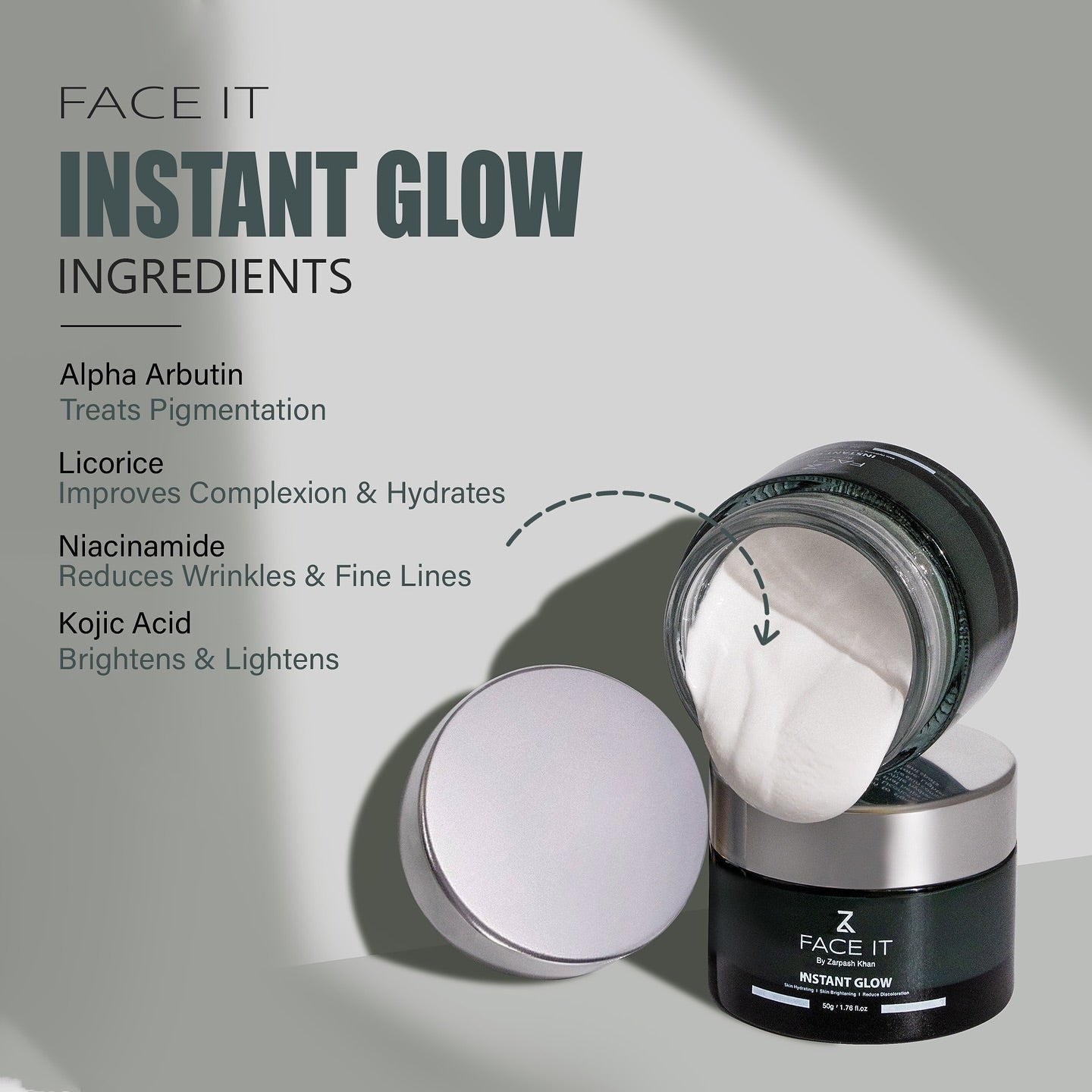 FACE IT INSTANT GLOW CREAM BY ZK