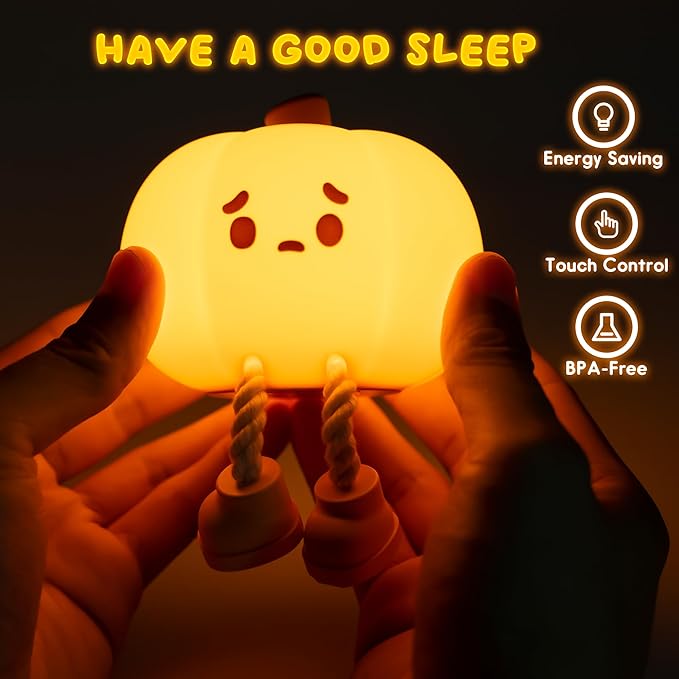 😍 Cute Pumpkin Soft Silicone Lamp ⚡️⚡️| 🔥 Flat 50% OFF 🔥