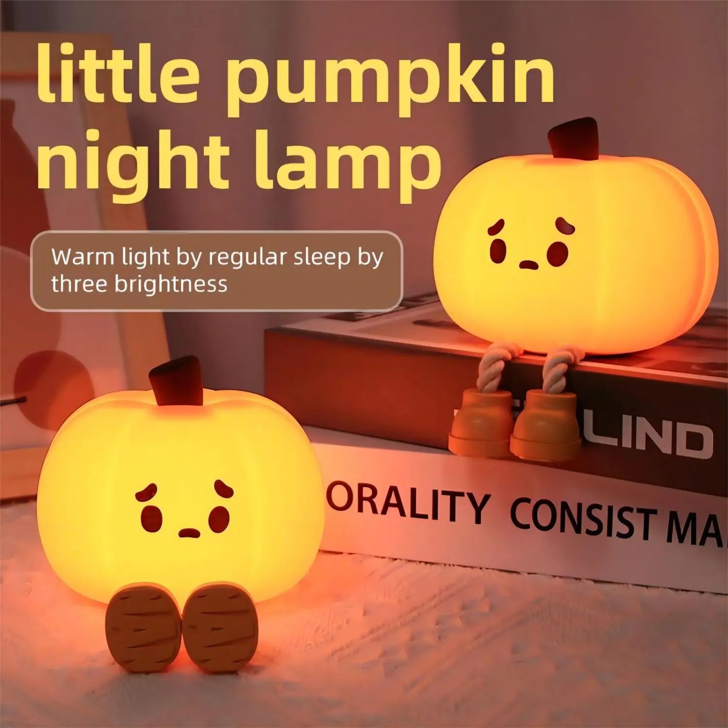😍 Cute Pumpkin Soft Silicone Lamp ⚡️⚡️| 🔥 Flat 50% OFF 🔥