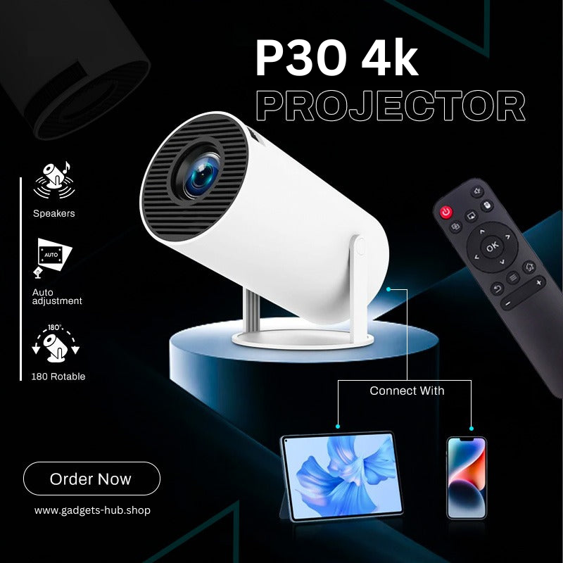 Portable Mini 4K Projector with Wi-Fi - Your Personal Cinema Anywhere!